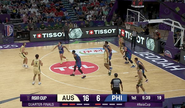 加洛韦半场高效射入3记三分贡献12分 助澳大利亚掌握比赛优势