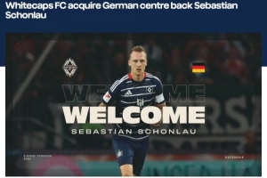 开云下载网址-官方：温哥华白浪签下汉堡队长、31岁中卫舍恩劳，签1+1合同